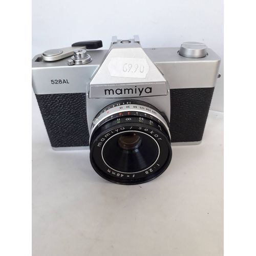 MAMIYA 528AL REFLEX ,OBJECTIF 48MM avec 2 compléments wide et tele