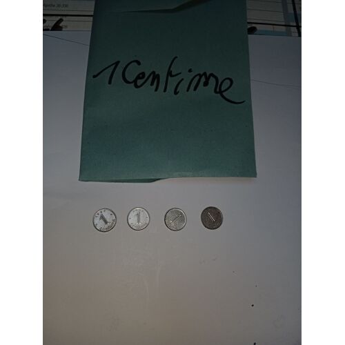 Lot De 4 Pieces De 1 Centimes Française 1967 1968 1969 1970