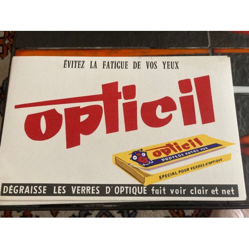 Lot De 6 Buvards Publicitaires Opticil