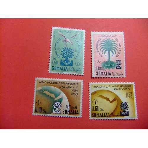 51 Somalie Italienne Somalia 1960 / Année Des Réfugiés Dans Le Monde / Yvert 277/ 279 + Pa 83 Mnh