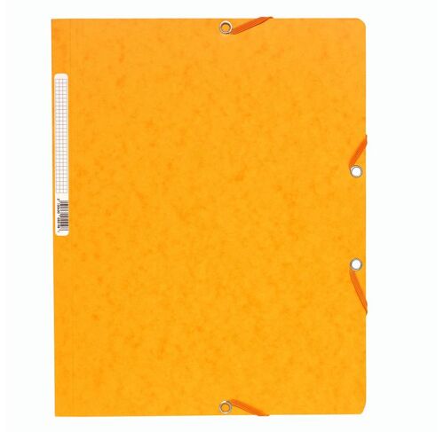 Exacompta Lot De 10 Chemises À Élastiques, Format A4, En Carton, Jaune