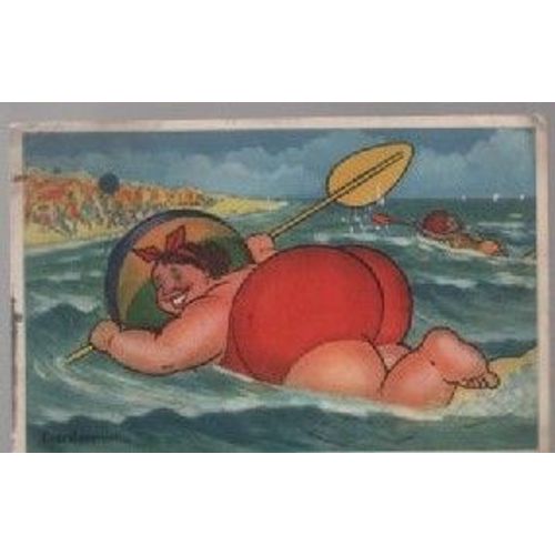 Cpa Annee 1947 - Theme Humour Ecrite Et Timbree - Cachets D'Obliteration Du Touquet Paris Plage
