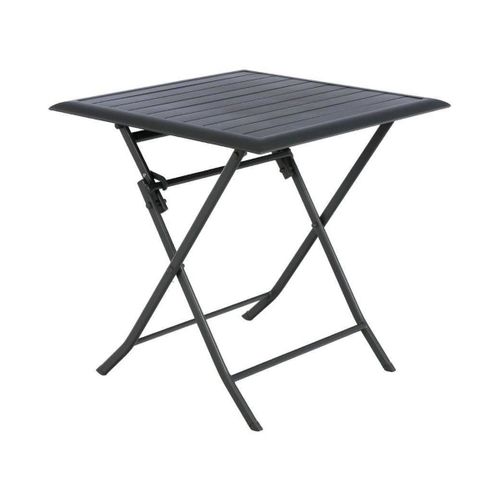 Table De Jardin Carrée Azua 2 Places Graphite - Hespéride