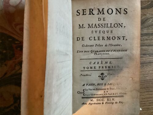 Sermons De Mmassillon Évêque De Clermont