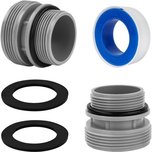 Lot de 2 Guide de natation pour adaptateur Intex 38 mm,4560 adaptateur de tuyau de piscine, 40 mm vers DN40 (1 1/2") pour pompe de filtration Intex Coleman Hayward