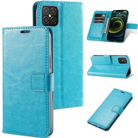 Etui Coque Compatible Xiaomi Redmi 8 Cover Housse Portefeuille¡¿2x¡¿ Verre Trempe,3 Fente Pour Carte Fermeture?Magnetique Portable 360¡Ãprotection Antichoc Stand Cuir Premium Pc Coque,Bleu Ciel
