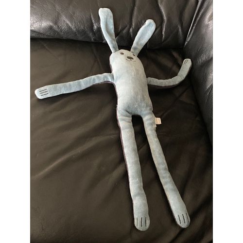 Doudou Lapin Bleu et Bleu Marine Du Pareil Au Même 45cm