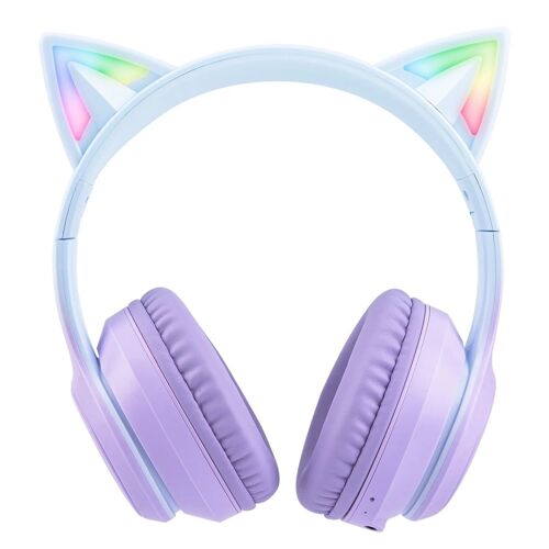 ONIKUMA B90 Casque Gaming RGB Micro Haute Sensibilité - Violet Dégradé