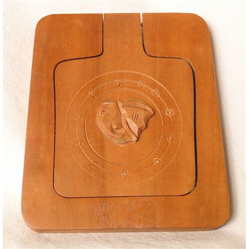 Miroir De Poche - Miroir Artisanal En Bois - Miroir Pliable Pour Sac À Main