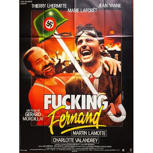 Fucking Fernand De Gérard Mordillat - 1987 - Thierry Lhermitte - Jean Yanne - Marie Laforêt - Affiche Cinéma Originale Pliée - 120 X 160 (Landi) ( 2 Traces De Scotch Sur Le Haut) -
