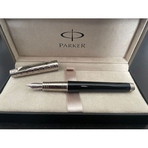 🖋? Stylo-Plume Parker Premier Laqué – Noir / Argent & Noir / Or Beige