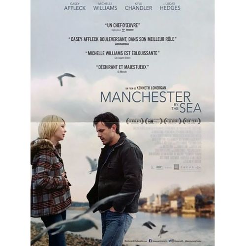 Manchester By The Sea - Véritable Affiche De Cinéma Pliée -Format 40x60 Cm -De Kenneth Lonergan Avec Casey Affleck, Michelle Williams, Kyle Chandler, Gretchen Mol, Lucas Hedges, Tate Donovan - 2016