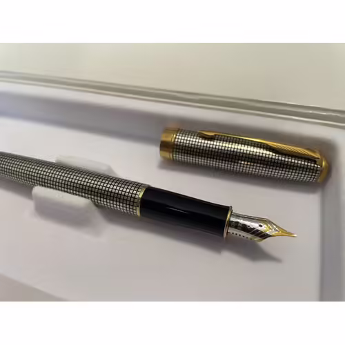 Stylo-Plume Parker Sonnet Deluxe - Laqué Argent & Or