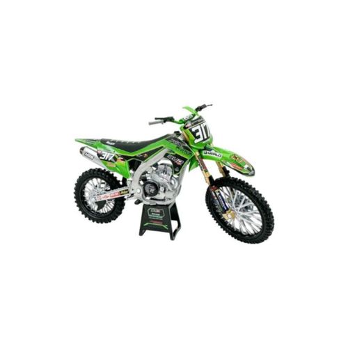 Moto Miniature Kawasaki KXF Bud Racing Team 24 Réplica 317 1/12e New Ray