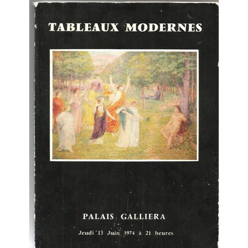 Catalogue Vente Palais Galliera Tableaux Modernes 13 Juin 1974