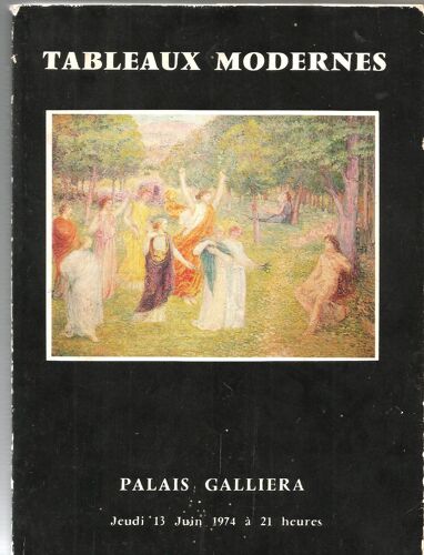 Catalogue Vente Palais Galliera Tableaux Modernes 13 Juin 1974