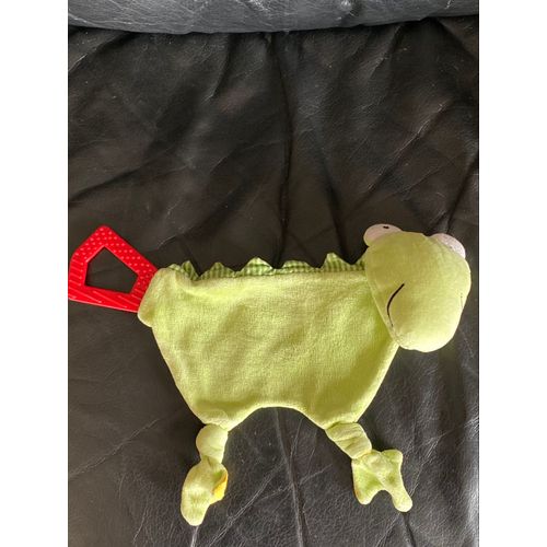 Peluche doudou crocodile vert sigikid 29cm