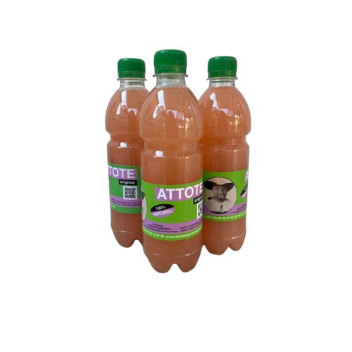 Lot 24 Attoté Original ¿ Boisson Naturelle 100¿% Bio ¿ Vegan, Sans Sucre, Sans Additifs, Sans Colorants ¿ Vitalité & Tonus ¿ Mis En Bouteille En France .