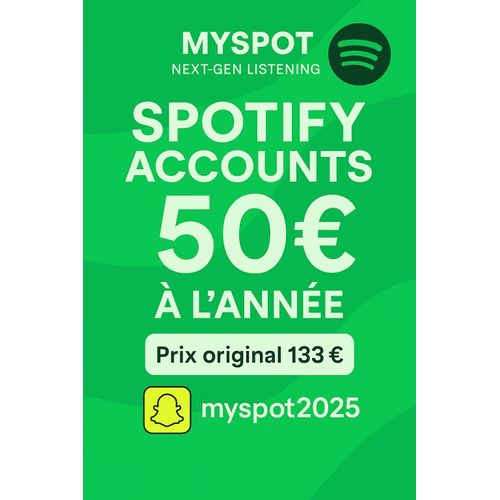 Compte Spotify Premium 1 An