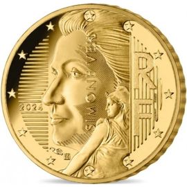 Pièce De Monnaie De Collection Commémorative De La France , De 10 Centimes D'Euro , Année 2024, À L'Effigie De Simone Veil