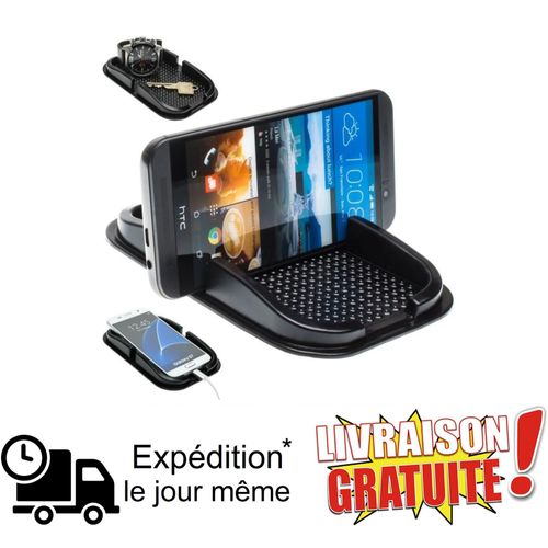 Tapis Pad Support Anti Dérapant Glisse Voiture Téléphone Gps