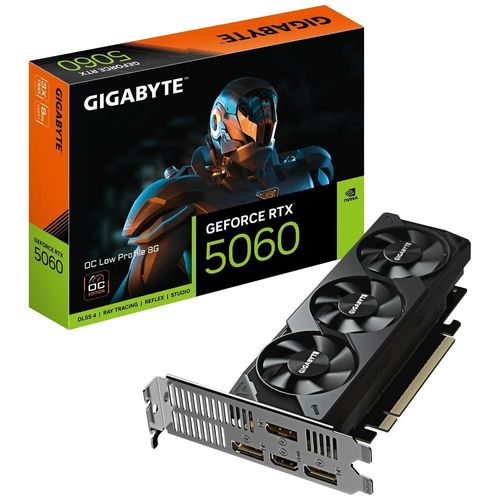 Gigabyte GV-N5060OC-8GL Low Profile 8G OC, GeForce RTX 5060, 8.0GB GDDR7, PCI-Express