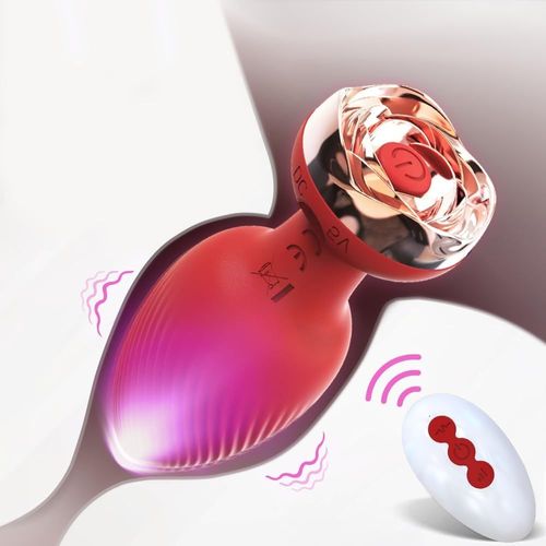 Eryi-Plug Femme Débutante Vibromasseurs Plug Anal Vibrant Puissant Sex Toy¿S Couple Vibromasseurs Homme À Distance Plug Anus Femme 10 Modes Plug Vibro-Masseur Sextoyse Couple Plaisir Étanche Et Facil