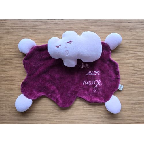 Doudou Plat Nuage Rose Violet Dpam Du Pareil Au Même