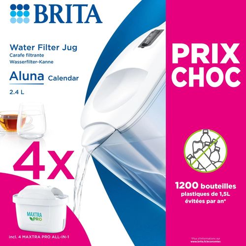 Carafe Filtrante Aluna Calendar Blanche Brita