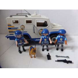 Playmobil 4023 – Fourgon équipé Et Policiers – Occasion
