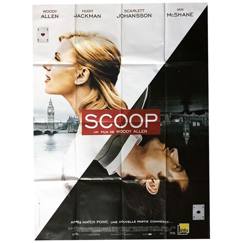 Scoop - Véritable Affiche De Cinéma Pliée - Format 120x160 Cm - De & Avec Woody Allen Avec Scarlett Johansson,  Ian Mcshane, Romola Garai , Hugh Jackman , Romola Garai, Charles Dance - 2006