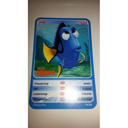 Carte Disney Delhaize N°74 Dory