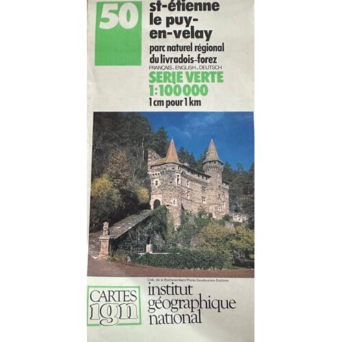 Carte Ign 50 St Étienne Le Puy En Velay