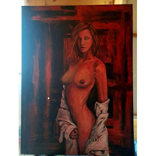 Peinture Sur Toile, Nue Artistique Élégante Et Raffinée