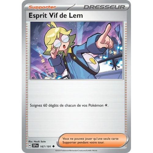 Carte Pokémon - Esprit Vif De Lem - 167/191 - Ev8 Etincelles Déferlantes