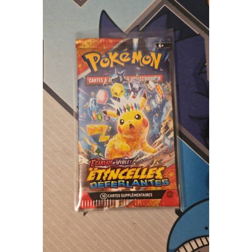 Booster Pokémon Pikachu Étincelles Déferlantes Ev08 Fr Pokefantasy Avec Sleeve Booster Rigides