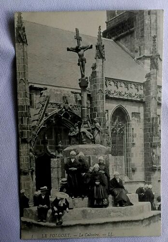 Carte Postale Ancienne Le Folgoet : Le Calvaire
