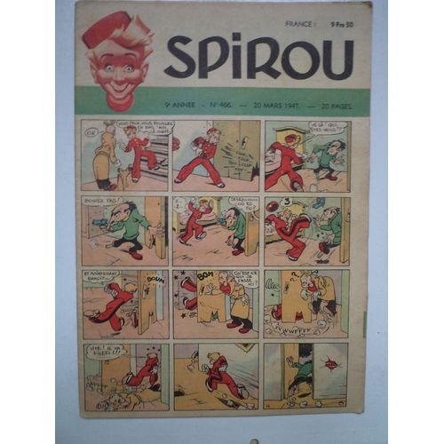 Spirou N° 466 Ancienne Revue Jeunesse Du 20 Mars 1947