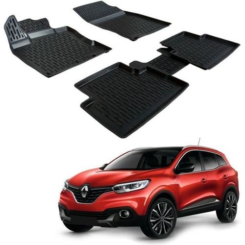 Tapis De Sol 3d - Scoutt - Renault Kadjar - Caoutchouc Premium - Résistant À L'eau - Sur Mesure