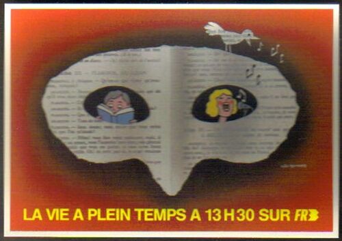 Carte Postale : La Vie À Plein Temps À 13h30 Sur Fr3 - Illustration : Léo Kouper