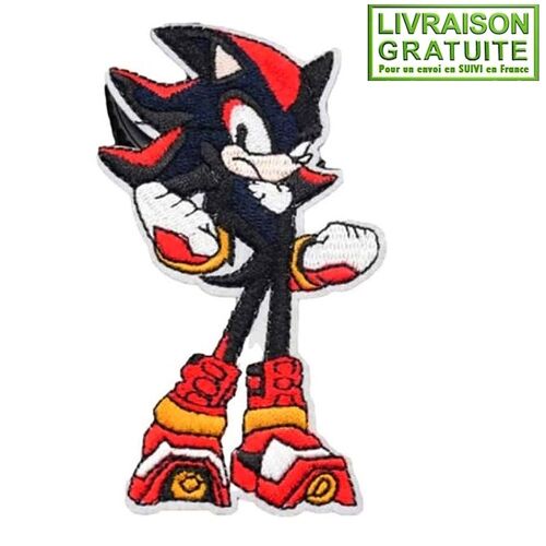 Patch Écusson Shadow Sonic The Hedgehog - Thermocollant