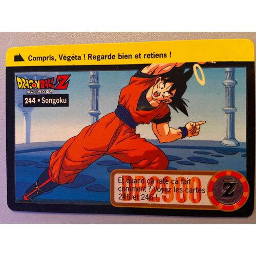 Carte Dragon Ball 244 Carddass Fr ( Part 22 ) Dp 2900 Songoku