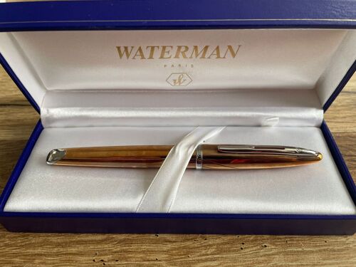 Stylo-Plume Waterman Carène Plume 18k Avec Coffret D'origine