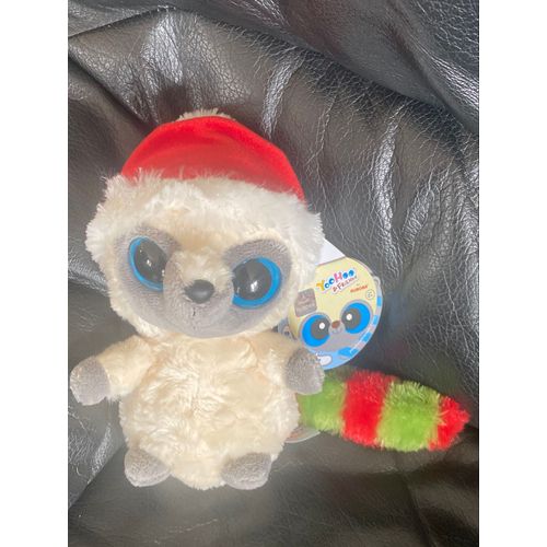 Peluche Noel Lemurien gros yeux Yoohoo & Friends 18 cm