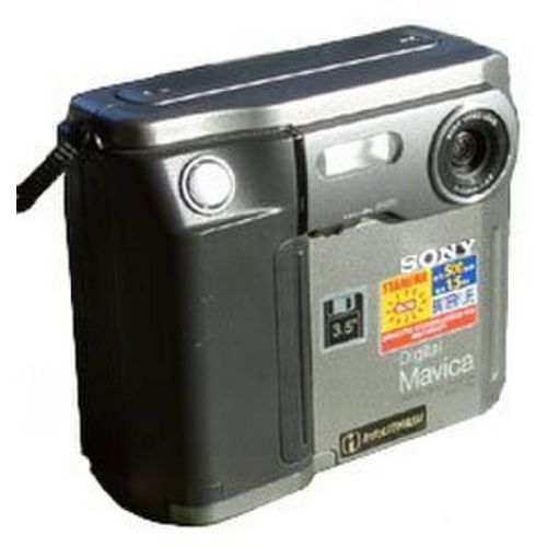 Sony MVC-FD5 Mavica digital still camera 0,3 mégapixels mode macro flash interne mémoire floppy disk 3,5" 3,5 pouces " disquette 2HD batterie NP-F530 de 1997