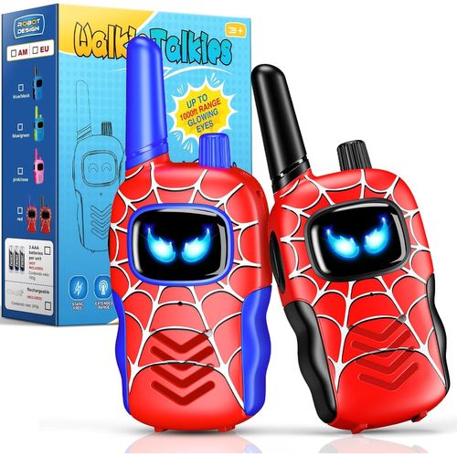 KALANKA-Talkie Walkie Enfants, Jouet Garcon 3 4 5 6 7 8 9 10 Ans Toki Walki Cadeau Garcon Fille 3-12 Ans Jeu Enfant 3-12 Ans Idée Cadeau Anniversaire 3-12 Ans Garçon Radio Enfant