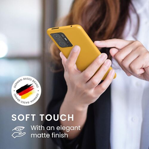 Housse Compatible avec Xiaomi 11T / 11T Pro Coque - Housse de téléphone Protection Souple en Silicone - Miel