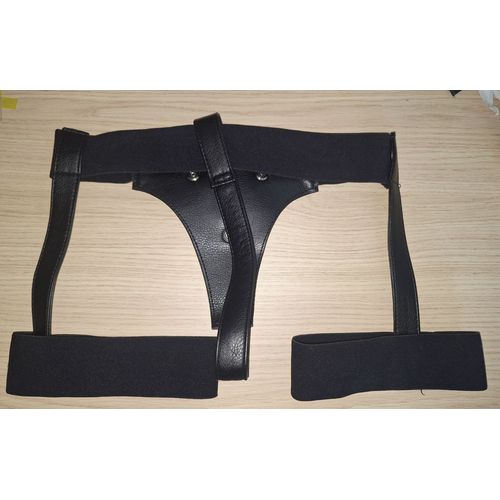 Porte Jartelle Harnais Strap On Noir