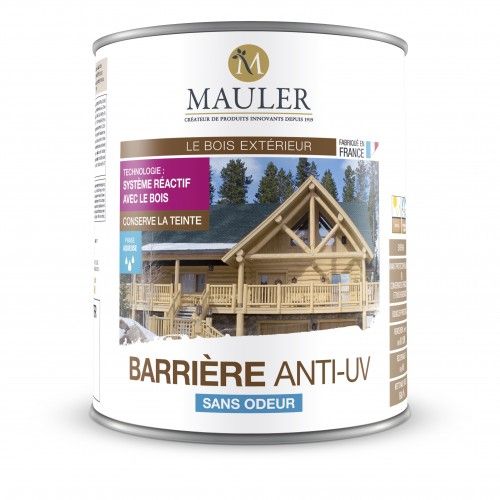Barrière protection anti-UV pour bois extérieur sans odeur - 5 L Mauler