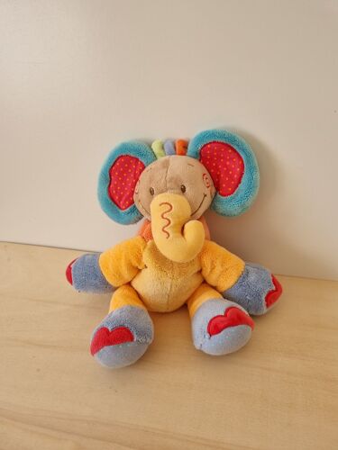 Doudou Éléphant Multicolore Oasis Nattou
